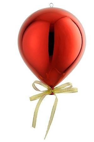 DECORO PALLONCINO ROSSO PSR D15 CM