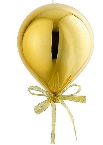 DECORO PALLONCINO ORO PSR D30 CM