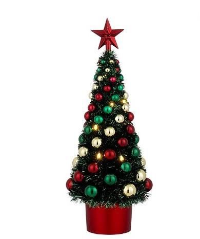 ALBERO NATALE PP VERDE 30LED A BATTERIE 52XD20 CM