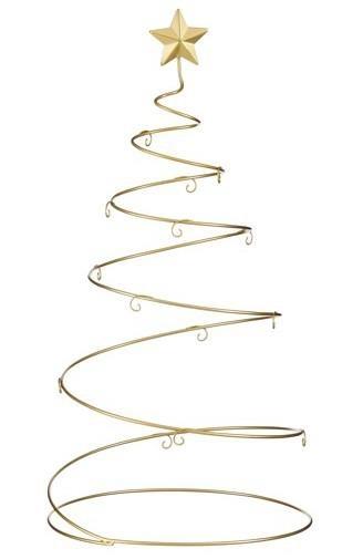 DECORO ALBERO METALLO PVC ORO CM.35X57H.