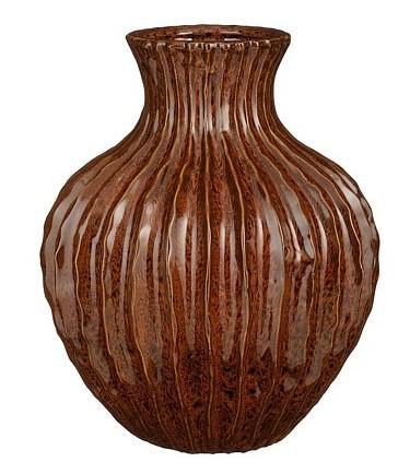 VASO BROOK MARRONE CERAMICA H32XD27,5 CM