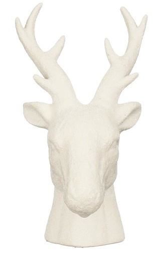 DECORO RENNA BIANCA CERAMICA CM.17X15,5XH27,5