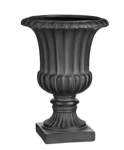 VASO GLORIA RESINA ANTRACITE - H52XD36CM
