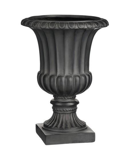VASO GLORIA RESINA ANTRACITE - H52XD36CM