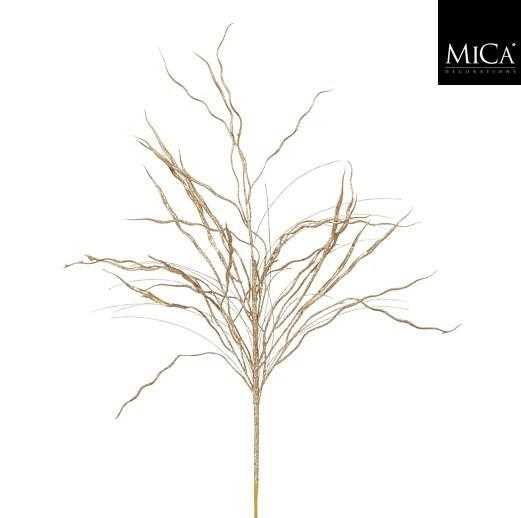 RAMO ROSA/ORO PVC GLITTER  78CM