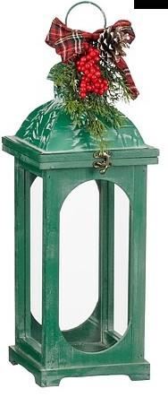 LANTERNA LONFORD VERDE LEGNO FSC CM.17,5X17,5X50H.