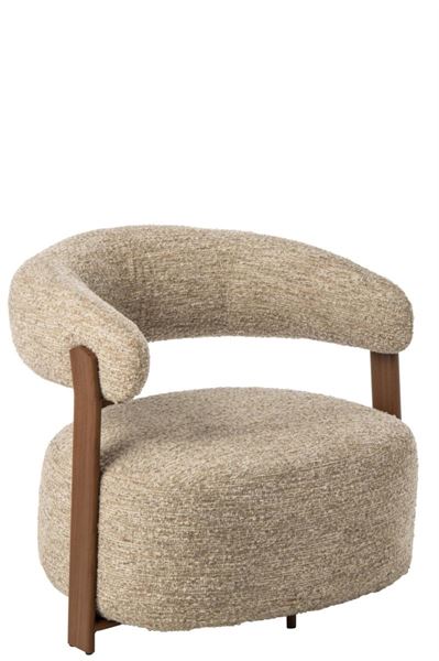 POLTRONA SCHIUMA ECRU (78,3x77x72,5cm)