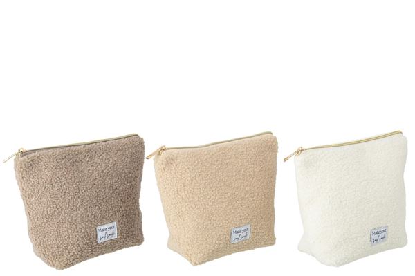 BEAUTY TEDDY POLIESTERO AVORIO/MAR (25x8x20cm)