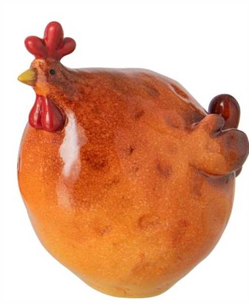 GALLO POLIRESINA ARANCIONE GRANDE (19x13,5x17cm)