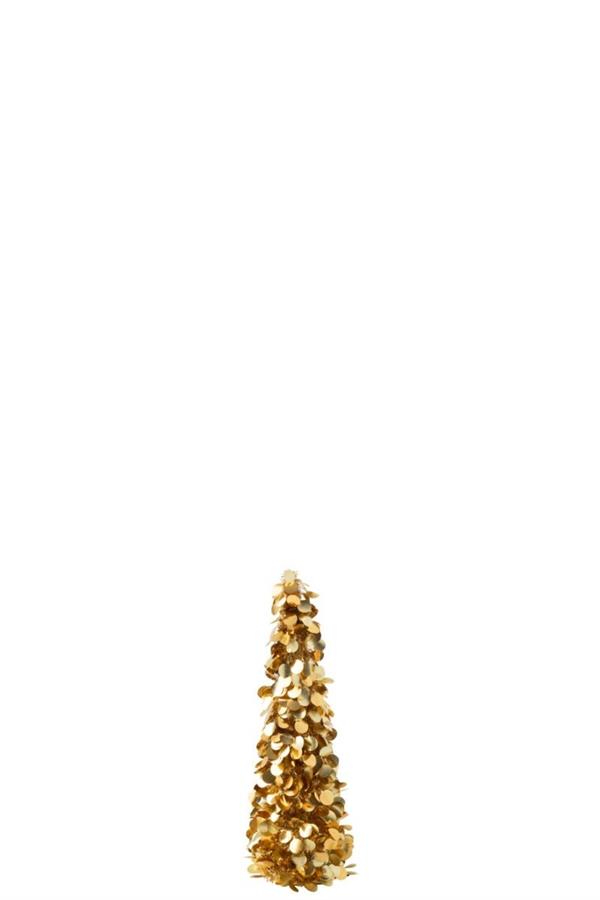 ALBERO FRIZZANTE POLIESTERI ORO S (14x14x60,5cm)