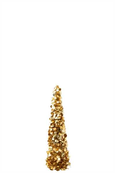 ALBERO FRIZZANTE POLIESTERO ORO M (19,5x19,5x84,5cm)