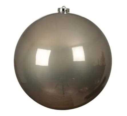 SFERA NATALE POLISTIRENE LUCIDA D.20CM SMOKEY PEARL