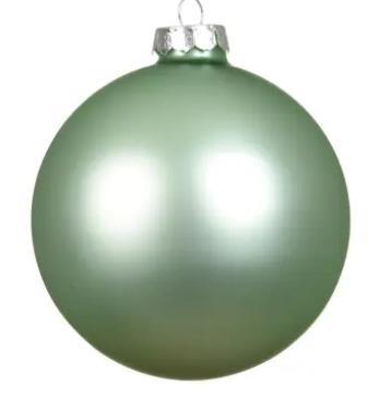 SFERA NATALE VETRO OPACA D.15CM ICING MINT