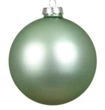 SFERA NATALE VETRO OPACA D.15CM ICING MINT