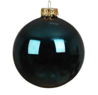 SFERA NATALE VETRO LUCIDA D.15CM EMERALD