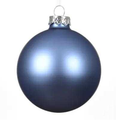 SFERA NATALE VETRO OPACA D.15CM BLUE DAWN