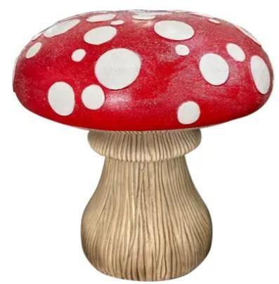 FUNGO IN MAGNESIO ROSSO D.46XH.48CM