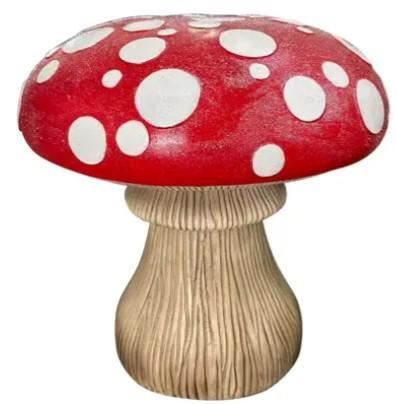 FUNGO IN MAGNESIO ROSSO D.46XH.48CM