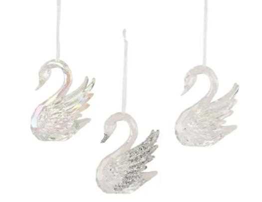 PENDENTE CIGNO POLISTIRENE 3ASS. TRASP. 7.5X5XH.10CM