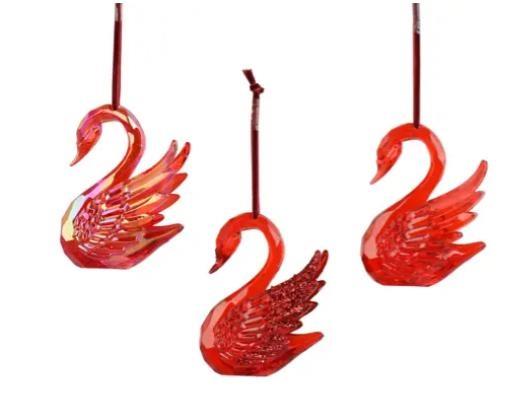 PENDENTE CIGNO POLISTIRENE 3ASS. ROSSO 7.5X5XH.10CM