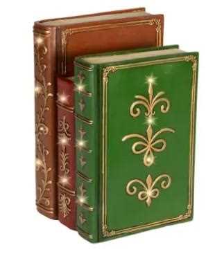 LAMPADA 3LIBRI LED L.CALDA IN POLIRESINA 15,5x18,5xH27 CM