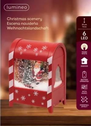 CASSETTA POSTALE PVC LED C/MOVIM.  9.5X13.5XH.19CM A BATT.