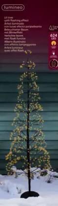 ALBERO IN FERRO/CEMENTO M.LED NERO/BIA.CLAS. D.55XH.150CM