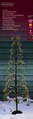 ALBERO IN FERRO/CEMENTO M.LED NERO/BIA.CLAS. D.55XH.150CM