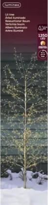 ALBERO IN FERRO ORO 1350LED CALDO+CLASSIC CM.D70X150H C/TRA.
