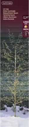 ALBERO IN FERRO ORO 1350LED CALDO+CLASSIC CM.D70X150H C/TRA.