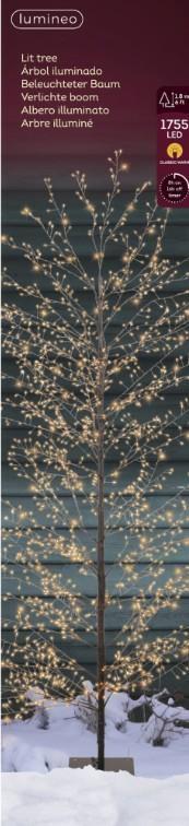 ALBERO PVC NERO 1755 MICROLED L.CLASSIC CM D70XH180