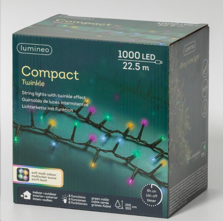 1000 LED COMPACT MULTISOFT 22,5MT 8F TWINKLE OUTDOOR GREEN/S