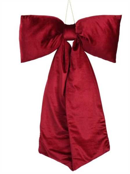 FIOCCO POLIESTERE VELLUTO  OXBLOOD 9X48XH.80CM