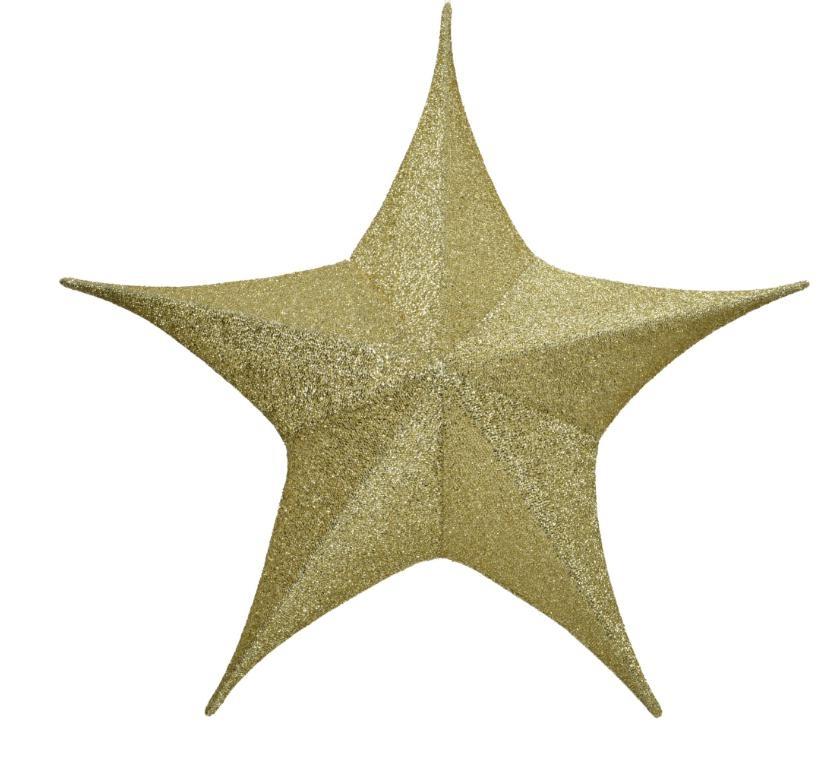 STELLA IN POLIESTERE ORO D.180XH.60CM