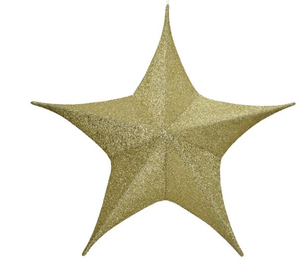 STELLA IN POLIESTERE ORO D.135XH.42CM