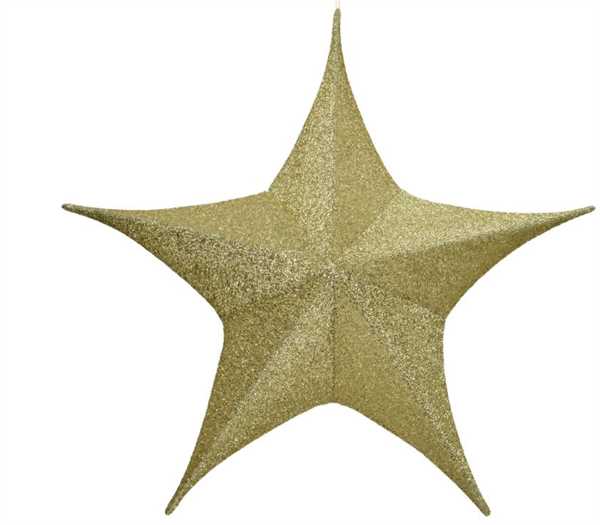 STELLA IN POLIESTERE ORO D.135XH.42CM