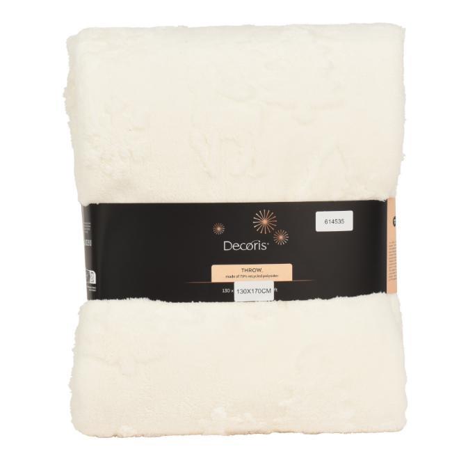 COPERTA POLIESTERE BIANCA 130X170CM