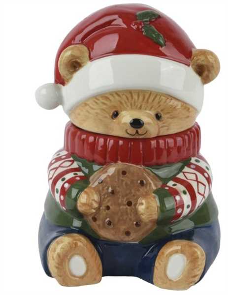 BARATTOLO ORSO IN DOLOMITE LUCIDO 15X17XH.20 CM