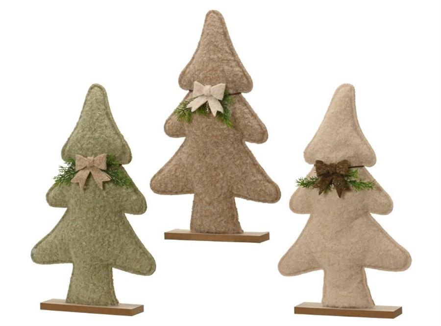 ALBERO IN POLIESTERE C/BASE IN COMPENSATO ASS .29X6XH.49.5CM