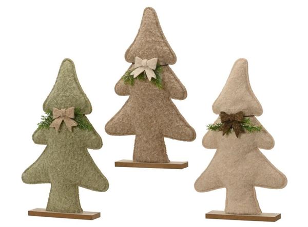 ALBERO IN POLIESTERE C/BASE IN COMPENSATO ASS .29X6XH.49.5CM