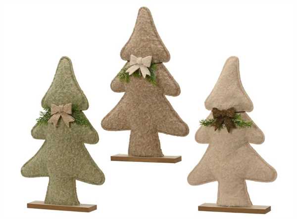 ALBERO IN POLIESTERE C/BASE IN COMPENSATO ASS .29X6XH.49.5CM