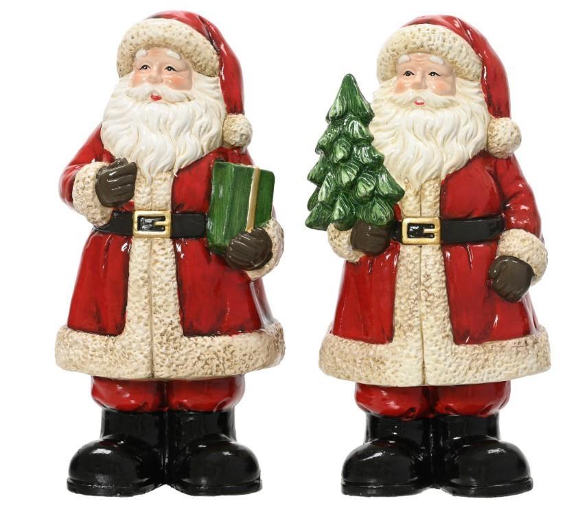 BABBO NATALE IN TERRACOTTA ASS 13 X15X H.29.5CM
