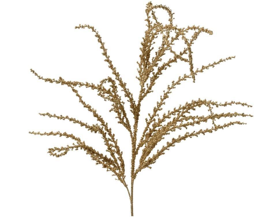 RAMO PVC C/FOGLIAME ORO GLITTER 94X20XH.3CM