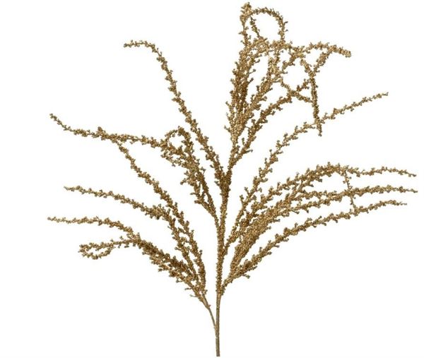 RAMO PVC C/FOGLIAME ORO GLITTER 94X20XH.3CM