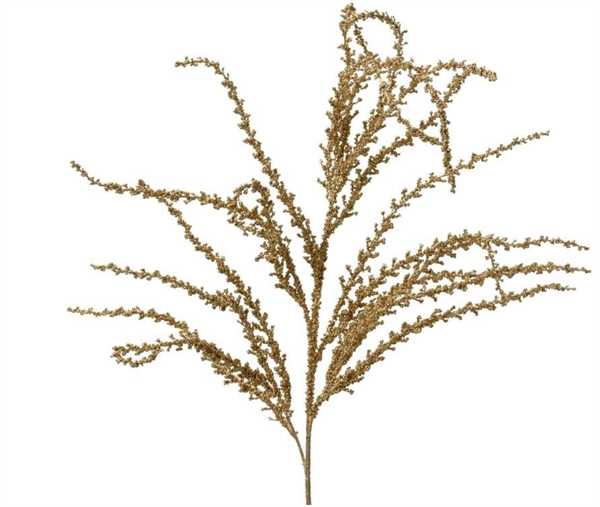 RAMO PVC C/FOGLIAME ORO GLITTER 94X20XH.3CM