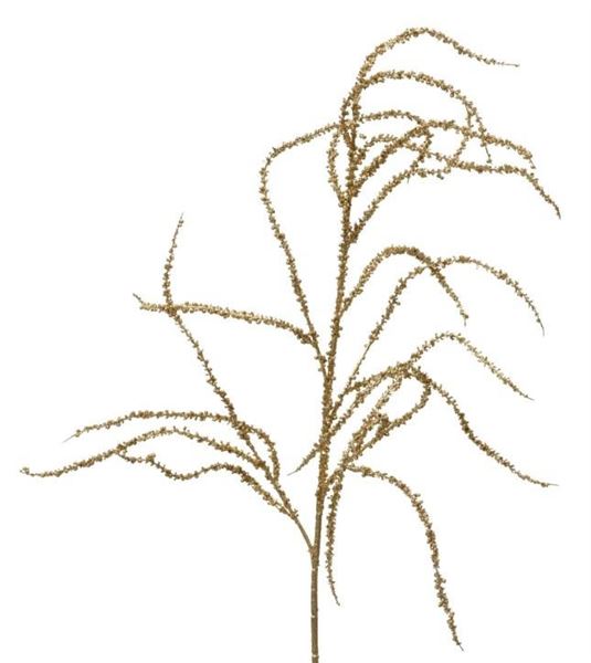 RAMO PVC C/FOGLIAME ORO GLITTER 83X13XH.2CM