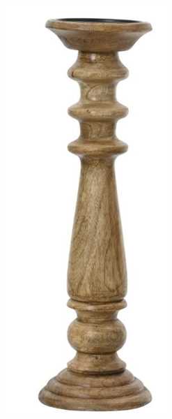 PORTACANDELE IN LEGNO.15CM X W.15CM X H.40CM