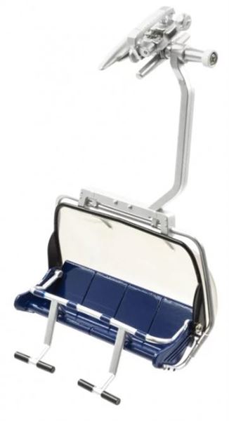 SEGGIOLA 4 POSTI BLU/GRIGIO PER SKILIFT