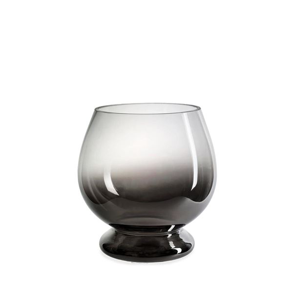 LANTERNA VETRO 20cm GRIGIO FUME'