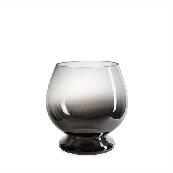 LANTERNA VETRO 20cm GRIGIO FUME'